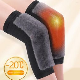 Knee Pads 1 Pair Winter Self Heating Support Padded Fast Protection Plush Arthritis Joint Pain Relief Warmers