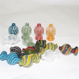 US Color UV Glass Bubble Carb Cap Heady Glass Carb Caps Smoking Accessories For Beveled Edge Quartz Nails Dab Rigs Pipes