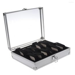 Watch Boxes 2023 Aluminium 12 Wristwatch Cases Showcase Display Storage Case Box