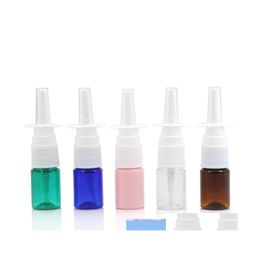 Packing Bottles 50Pcs/Lot 5Ml Colorf Nasal Spray Pet Bottle Plastic Makeup Liquid Dispensing Tool With The Sprayer Pj5550 Drop Deliv Otsu0