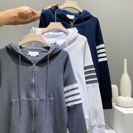 Erkek Hoodies ve Kadın Unisex Sonbahar ve Kış Kapüşonlu Fermuar Kazak Günlük Ceket Hırka