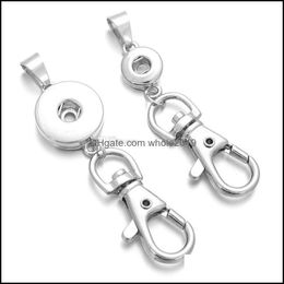 Key Rings Noosa Chunks Snap Button Pendant Jewellery 12Mm 18Mm Buttons Chains Keys Ring For Men Wome Drop Delivery Dhexk