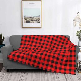 Blankets Christmas Plaid Knitted Blanket Plaids Fleece Throw Bedding Couch Printed Soft Warm Bedspreads