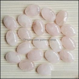 Stone Natural Crystal Semiprecious 13X18Mm Tigers Eye Rose Quartz Opal Face For Necklace Ring Earrrings Jewellery Drop Delivery Dhkkx