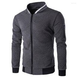Jackets masculinos Zogaa Spring Autumn Men Bomber Jacket Zipper Stand Collar Casual Casual Casual Patchwork