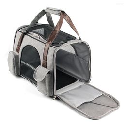 Dog Car Seat Covers Pet Bag Oxford Cloth Carrier Mesh Breathable Handbag Shoulder Strap Portable Aeroplane Animals Carrying Tote