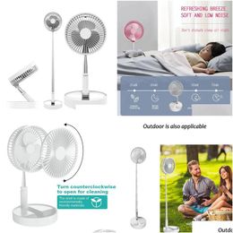 Party Favor Rechargeable Usb Fans Portable Clamp Fan 180 Degree Rotating Ventilator Air Cooler Desktop For Home Office Drop Delivery Dh8Pj