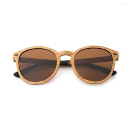 Sunglasses Natural Wood For Men Zebra Sun Glasses Polarised Rectangle Lenses Driving UV400 GR8002