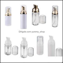 Packing Bottles Empty Plastic Pet Travel Foamer Hand Wash Soap Mousse Cream Dispenser Bubbling Bottle 30Ml/50Ml Clear/White Gold Pum Otrlw