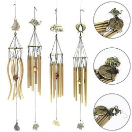 Decorative Figurines 1PC Copper Money Wind Chime Pendant Balcony Outdoor Garden Decoration Metal Pipe Antique Chimes Bells Tubes