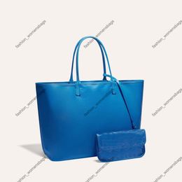 Designer 3A Quailty Damen-Strand-Einkaufstasche, Umhängetasche, blaue Schulter-Handtaschen, zweiseitige Tragetasche, Luxus-Mode, Umhängetasche, Damen-Taschen, 2-teiliges Portemonnaie, zusammengesetzte Hand b