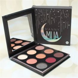 Eyeshadow Pallete Shimmer Pigmented Manny MUA eyeshadow Powder M Eyeshadow Kit 9 Colours Eye Shadows Palette