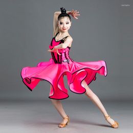 Stage Wear Girls Latin Dance Dress Salsa/Ballroom/Tango/Chacha Competition Dresses Practise Clothes Outfits SL2837