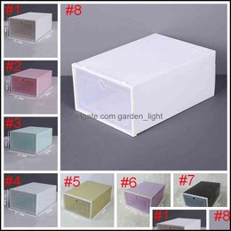 Storage Drawers Shoe Box Ders Pp Plastic Transparent Dustproof Moistureproof Thickened Clamshell Der Combination Cabinet Boxes Colla Dhxms