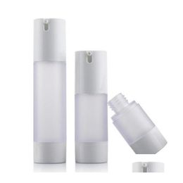 Packing Bottles 15Ml 30Ml 50Ml Airless Bottle Frosted/Matte Vacuum Pump Lotion Used For Cosmetic Containe Fast Drop Delivery Office Dhi0W