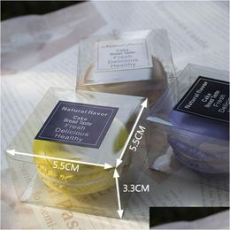 Cupcake 5.5Cmx5.5Cmx3.3Cm Clear Plastic Aron Box For 1 Arons Bomboniere Favours Candy Boxes Lx0401 Drop Delivery Home Garden Kitchen Dhtbi