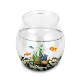 Aquariums Fish Tanks Aquarium Accessories Bowl Thite Tank Transparent Plastic Round Household Antifall Drop Delivery Home Garden Pet Dhode