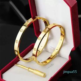 Bangle designer jewelry gold cuff Screw Carti Bracelets Screwdriver Titanium