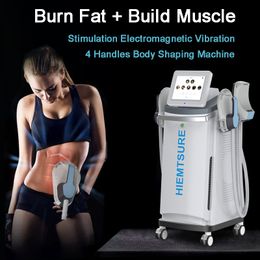 Factory Price 4 Working Handles HIEMT Slimming Machine Cellulite Removal Muscle Stimulator Shaping Body Contouring Beauty Equipment