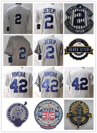 College Baseball Wears Derek Jeter Baseball Jersey Stitched Mens Mariano Rivera Retirement Jerseys