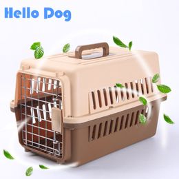 Small Animal Supplies Hard Wear resistant Pet Air Transport Box Surface Car Travel Item Suitable for Dogs and Cats 230113