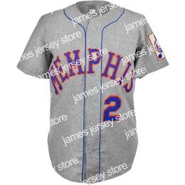 Baseball Jerseys Memphis Blues 1970 Road Jersey 100% Stitched Embroidery s Vintage Baseball Jerseys Custom Any Name Any Number