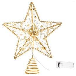 Christmas Decorations Osaladi Tree Topper Star Hollow Design Light Decoration Drop Delivery Home Garden Festive Party Supplies Dhzwb