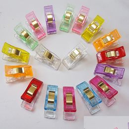 Bag Clips New Arrive 10 Colors Plastic Wonder Holder For Diywork Fabric Quilting Craft Sewing Knitting Lz0857 Drop Delivery Home Gar Dhap7