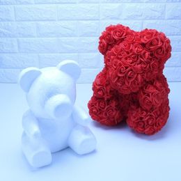 Decorative Flowers White Polystyrene Styrofoam Foam Bear Modelling DIY Valentine Gifts Party Decor