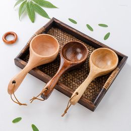 Storage Bottles Household Tao Rice Spoon Snack Big Sauna Water Scoop Wooden