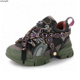 Newest Flashtrek Sneaker with Removable Crystals Mens Casual Fashion Womens Shoes Sneakers rh09112