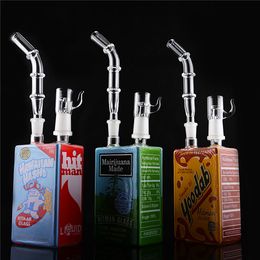 Hitman Glass Bongs Dab Juice Box Oil Rigs Water Bong Heady Pipe 14mm bowl Bubbler Beaker Dab Water Pipes