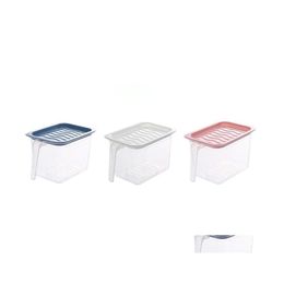 Food Savers Storage Containers Kitchen Transparent Sealed Jar Grains Beans Organizer Container Refrigerator Box Drop Delivery Home Otshq