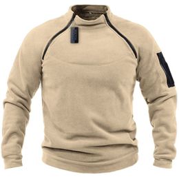 Men's Hoodies Sweatshirts sweater loose solid Colour outdoor warm breathable tactics 230113