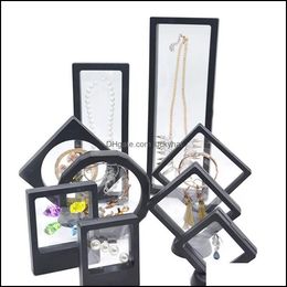 Jewellery Stand Wholesale High Quality 2021 3D Floating Frame Display Holder Box With Stands For Challenge Coins Medallions Drop Deliv Otiof