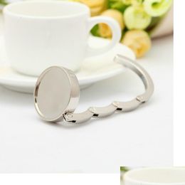 Hooks Rails Foldable Handbag Hanger Bag Purse Folding Hook For Restaurant Table Good Gift Women Wa1922 Drop Delivery Home Garden H Dhvbl