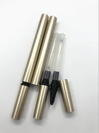 Bottiglie per imballaggio Oro Vuoto Cosmetico Eyeliner Imballaggio Tubo Ciglia Crescita Liquido Bottiglia di stoccaggio Penna nera classica con sfera di miscelazione Commercio all'ingrosso