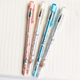 Kawaii Sushi Family Crystal Cap Cartoon Gel Pen Rollerball 0.35mm Black Ink Student Stationery