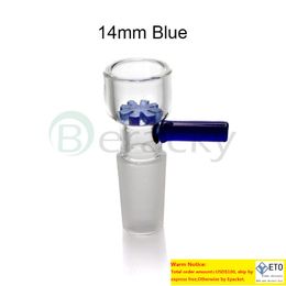 Slide Bowls Colorful Snowflake Filter Bowl With Honeycomb Screen 14mm 18mm Male Heady Bowl Bong Bowl For Bongs Oil Rigs