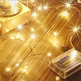 Strings Christmas LED Fairy Lights USB/Battery Starry Festoon Light Living Room Bedroom Outdoor Garden String Holiday Decoration