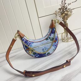 Designer Lady hand-held cross-body bag leather luxury letters and flowers pattern 2-piece set fashion classic23-13-6cm16158