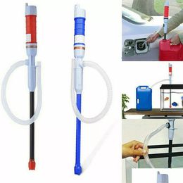 Pumps Portable Electric Handheld Fuel Gas Oil Water Liquid Transfer Pump Batt 58Cm Drop Delivery Office School Business Industrial S Dhoib