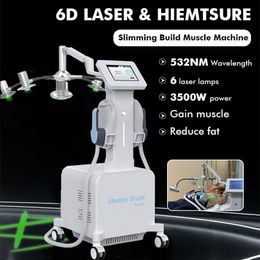 6D Machine Lipolaser Belly Fat Remover HIEMT Ems Slim Neo Building Muscle Weight Loss Fat Dissolving Cellulite Removal SPA Equipment