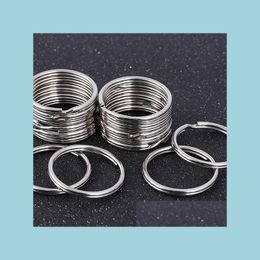Bronze Plated Round Mouse Split brass split rings - 25mm and 30mm Flat Metal Accessories for Jewelry Making - Drop Delivery Available (DH28V)
