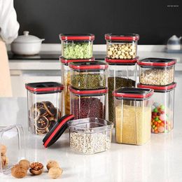 Storage Bottles Food Sealed Can Practical Portable Shatter-resistant Fresh-keeping Clear Jar For El Box