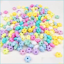 Other Mini Hexagram Star Sile Beads 10Mm Baby Teething Chewable Loose Diy Nursing Necklace Pacifier Accessory Food Grade Drop Delive Dhmgq