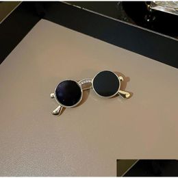 Pins Brooches Fashion Jewellery Sunglasses Brooch For Women Niche Design Glasses Delicate Accessories Drop Delivery Dhk34