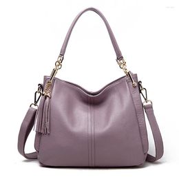 Evening Bags Luxury Designer Handbag Small Square Bag Genuine Leather Tassel Style Sling Female