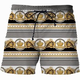 Men s Shorts Sumptuous 3D Flower Printed Casual Swimsuit Swim Quick Dry Beach Outdoor Jogging 230112