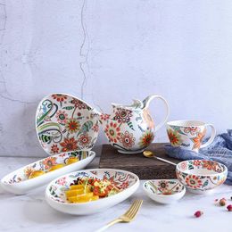 Bowls Love Of Butterfly Series Ceramic Tableware Tray